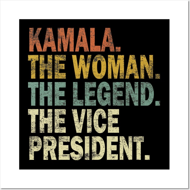 Kamala The Woman Legend Vice President Wall Art by Etopix